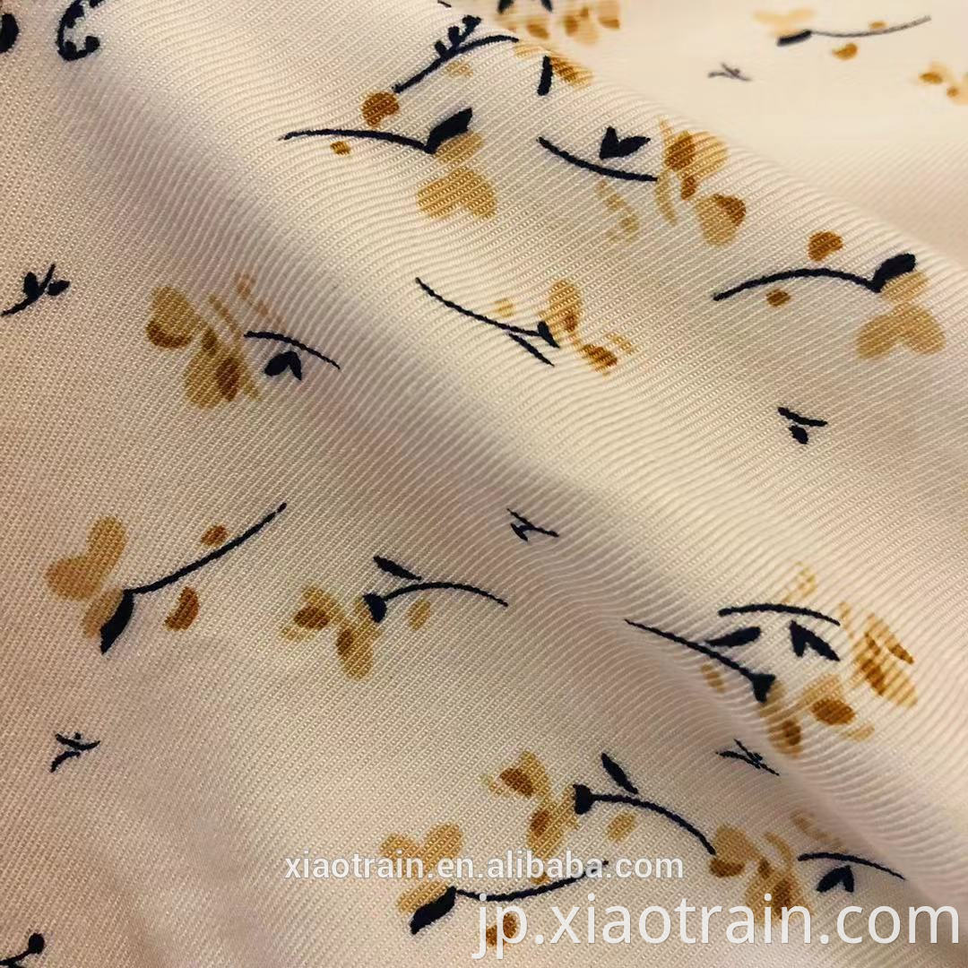 Small Flower Rayon printed Fabric
